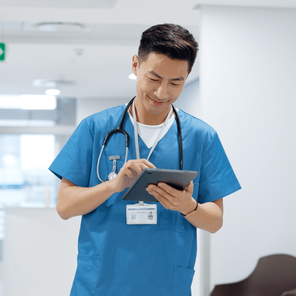 Nurse, Person, Computer